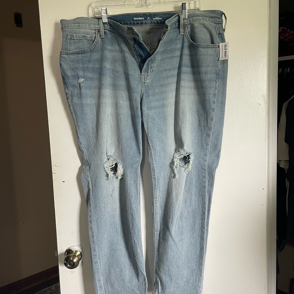 Old Navy Blue Straight Leg Jeans Classic Style